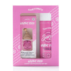 Carfume Winter Pixie Car Air Freshener Gift Set - Bubblegum Vanilla Cotton Candy - Hanging Diffuser Surge Can - Pink Car Accessory - Damaged Box