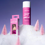 Carfume Winter Pixie Car Air Freshener Gift Set - Bubblegum Vanilla Cotton Candy - Hanging Diffuser Surge Can - Pink Car Accessory - Damaged Box