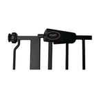 Bettacare Pet Gate with Lockable Cat Flap - Extra Tall Dog Safety Barrier - 75-84cm Wide - 104cm Height - Black - Damaged Box