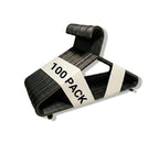 REQUISITE NEEDS 100 Pack Adult Coat Hangers - Strong Plastic Space Saving - Trouser Bar Suits Coats Clothes Rails - Damaged Box