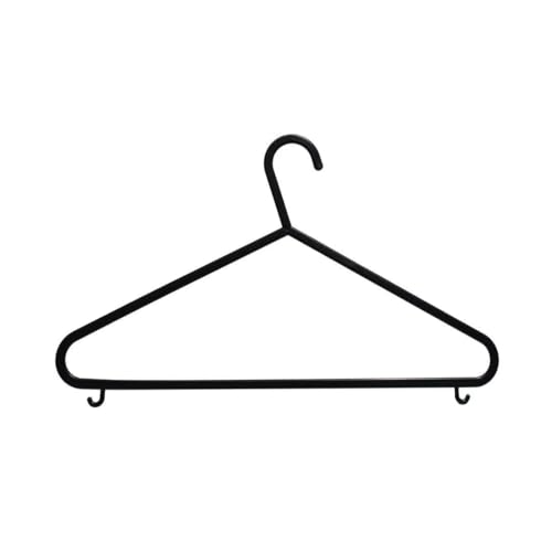 REQUISITE NEEDS 100 Pack Adult Coat Hangers - Strong Plastic Space Saving - Trouser Bar Suits Coats Clothes Rails - Damaged Box