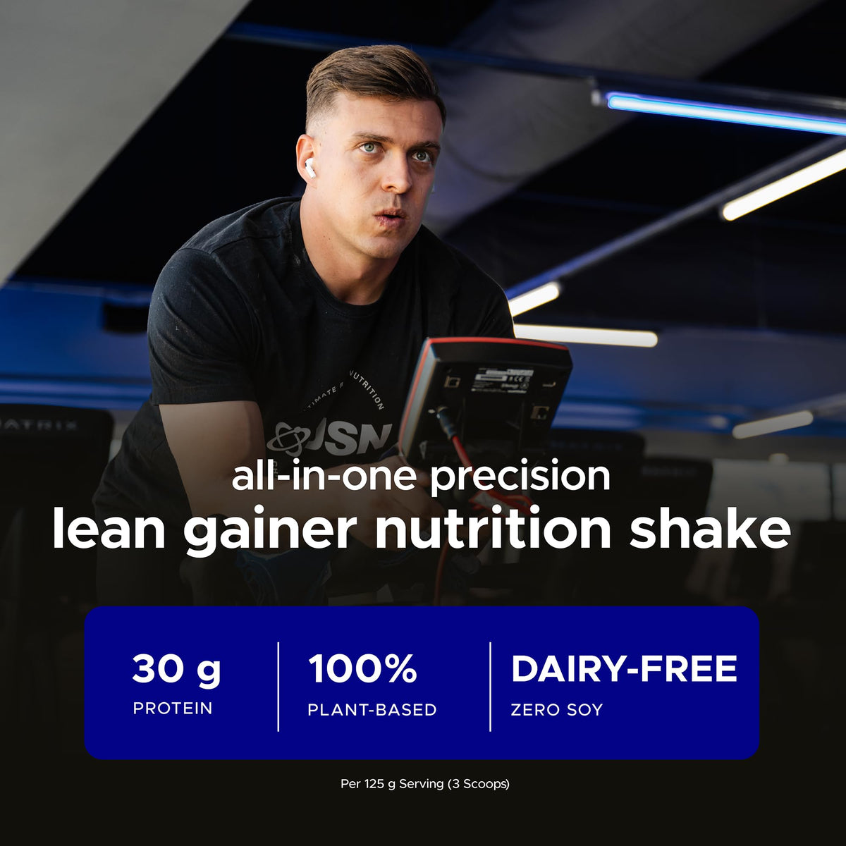 USN Wholefood Muscle Gain Protein Powder - Vanilla - 2kg Vegan All-in-One Protein Shake Mix - Mass Gainer Meal Replacement - Damaged Box - BBE 06/2028