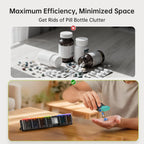 KOVIUU Weekly Pill Organiser Magnetic - 7 Day 1 Time a Day Pill Box - BPA Free Dispenser - Like New