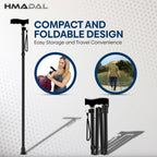 Adjustable Height Folding Walking Stick Cane - Mobility Aid Support - Damaged Box