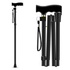 Adjustable Height Folding Walking Stick Cane - Mobility Aid Support - Damaged Box