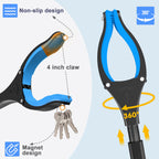 Litter Picker Grabber Stick - Foldable Long Reach Grabber Tool - 91cm 36 Inch - Magnetic Tip - Mobility Aid Rubbish Trash Pick Up - - Damaged Box