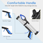 Litter Picker Grabber Stick - Foldable Long Reach Grabber Tool - 91cm 36 Inch - Magnetic Tip - Mobility Aid Rubbish Trash Pick Up - - Damaged Box