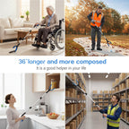 Litter Picker Grabber Stick - Foldable Long Reach Grabber Tool - 91cm 36 Inch - Magnetic Tip - Mobility Aid Rubbish Trash Pick Up - - Damaged Box