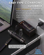 USB-C Nose Hair Trimmer for Men - Painless Precision Compact Powerful Facial Hair Removal - Damaged Box