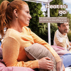 Beurer Heaty Cordless Heating Pad - Battery Powered - 3 Temp Settings - Fast Heat - Smokey Taupe Velvet Fabric - Very Good