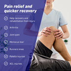 Neo-G Stabilized Knee Support - Open Patella - Adjustable - Blue - One Size - Knee Brace - Damaged Box