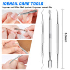 Toenail Clippers for Seniors Thick Ingrown Toenails - Podiatry Grade 6 Piece Set - Heavy Duty Nail Tools - New