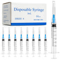 3ml Syringes with 23G 25mm Needle - 100 Pack Individually Wrapped Plastic Tube Lab Dispensing Tools for Liquid Refilling Measuring - Damaged Box