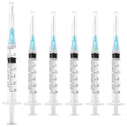 3ml Syringes with 23G 25mm Needle - 100 Pack Individually Wrapped Plastic Tube Lab Dispensing Tools for Liquid Refilling Measuring - Damaged Box