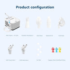 NB220 Compressor Nebuliser Machine for Adults Kids - Compact Quiet Inhaler with Storage Box Home Use - Damaged Box