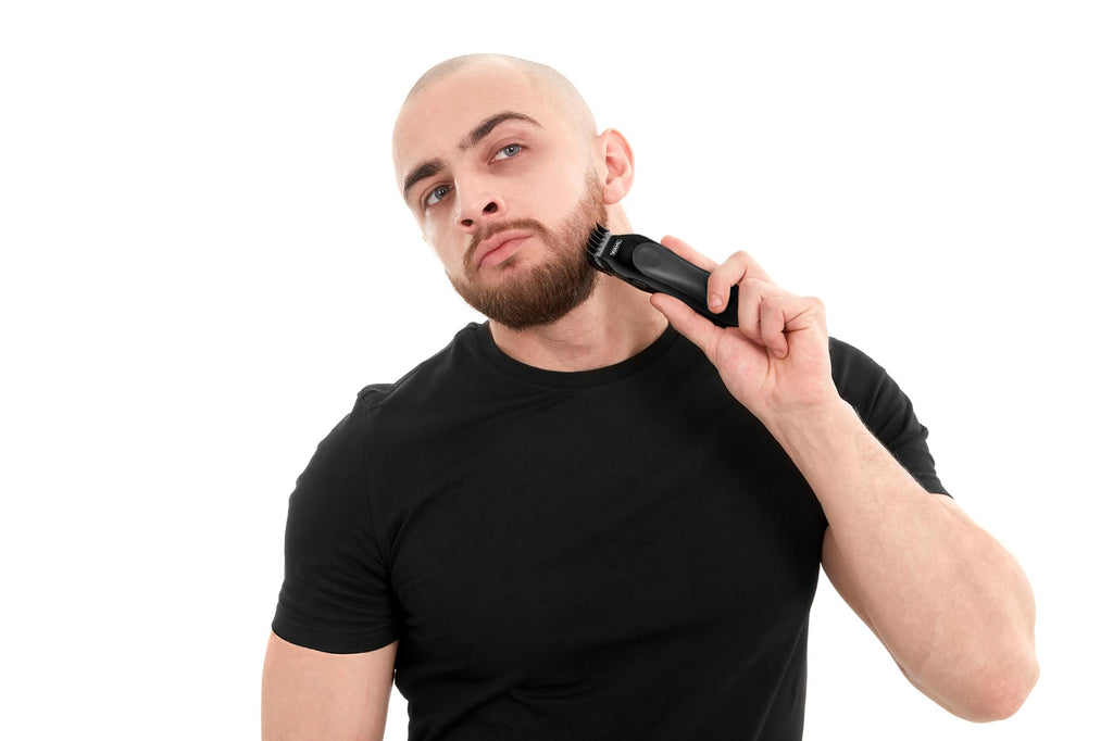 Wahl Mini Pro Beard Trimmer - Battery Powered Men's Facial Hair Grooming Kit - New