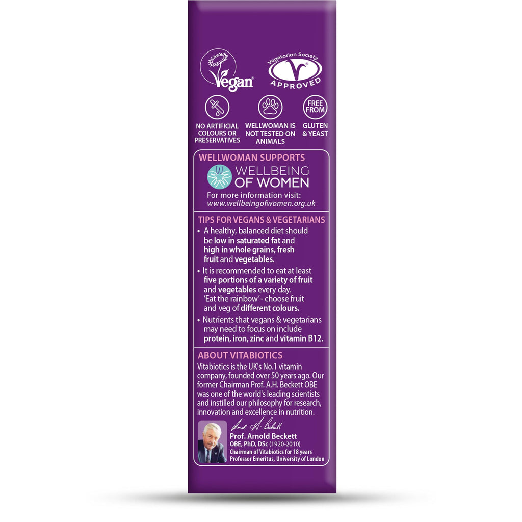 Wellwoman Vegan multivitamin 60 Tablets - Damaged Box - BBE 01/2028