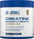 Applied Nutrition Creatine Monohydrate Powder Unflavoured 250g 50 Servings - Muscle Growth Supplement - New - BBE 05/2028