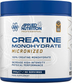 Applied Nutrition Creatine Monohydrate Powder Unflavoured 250g 50 Servings - Muscle Growth Supplement - New - BBE 05/2028
