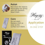 Hagerty Stainless Steel Cleaning Cloth 36x30cm - Impregnated Cotton Watch Jewellery Care Metal Polish - Damaged Box