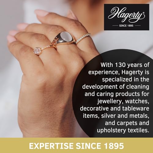Hagerty Stainless Steel Cleaning Cloth 36x30cm - Impregnated Cotton Watch Jewellery Care Metal Polish - Damaged Box