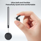 JUSTRVN Noise Reduction Earplugs - Soft Silicone Reusable Ear Plugs - 7 Pairs Tips, Cord - 25-30dB Hearing Protection for Sleeping, Work - Damaged Box