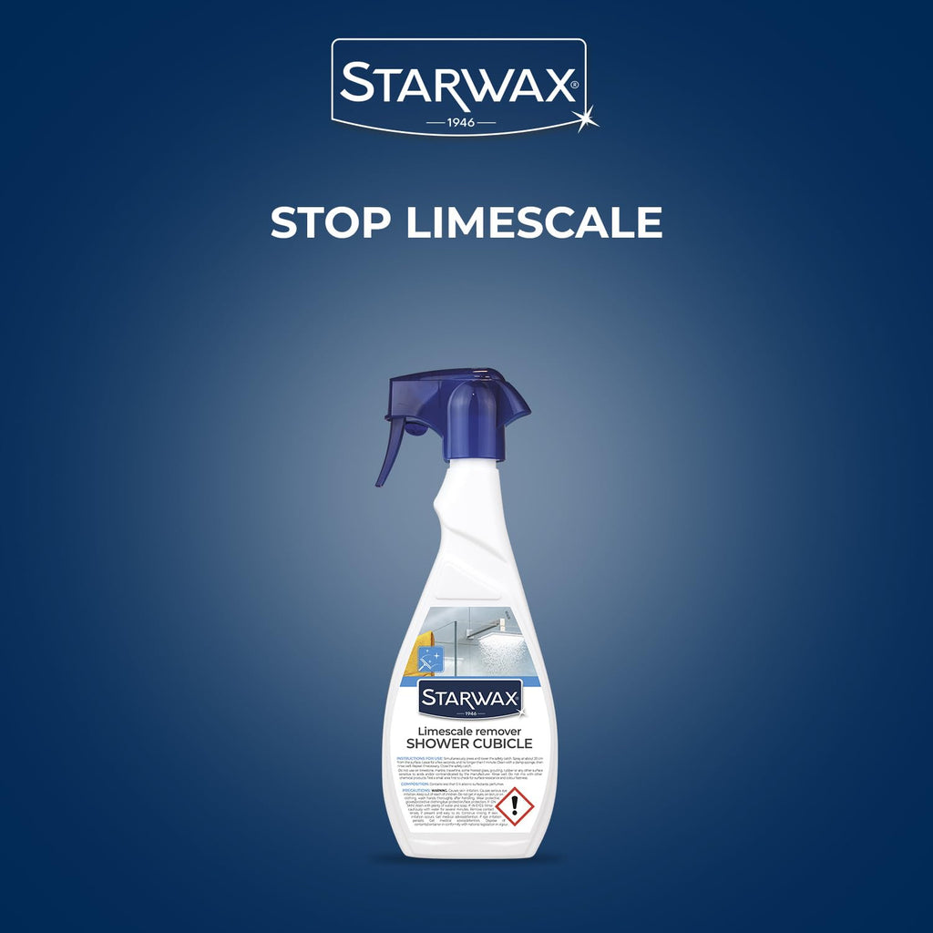 STARWAX Shower Cleaner & Limescale Remover 500ml - Bathroom Descaler Spray - Damaged Box