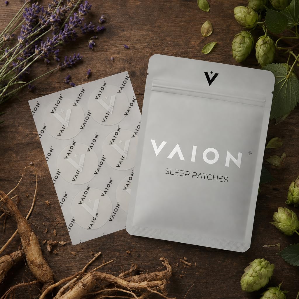 VAION Sleep Patches - Stay Asleep All Night - 18 Night Supply - Natural Sleep Aid - Damaged Box