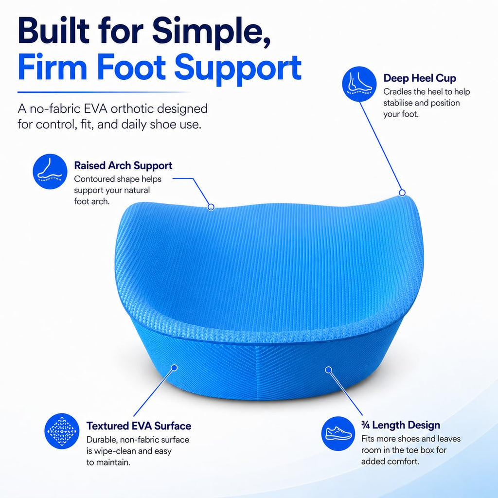 Slimflex Plantar Fasciitis Arch Support Insoles - High Arch Support - UK Size 7-8.5 - Foot Pain Relief Orthotic - Damaged Box