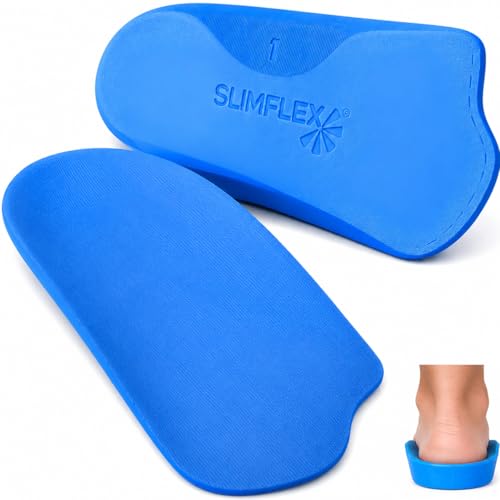 Slimflex Plantar Fasciitis Arch Support Insoles - High Arch Support - UK Size 7-8.5 - Foot Pain Relief Orthotic - Damaged Box