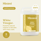 Miniml Eco White Vinegar Cleaning Refill 5L - Sorrento Lemon Multi-Surface Cleaner Descaler - Damaged Box