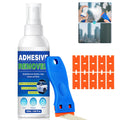 Adhesive Remover Sticky Stuff Remover Spray - Surface-Safe Glue & Label Sticker Residue Remover with Scraper for Car Glass Plastic Wood - Damaged Box