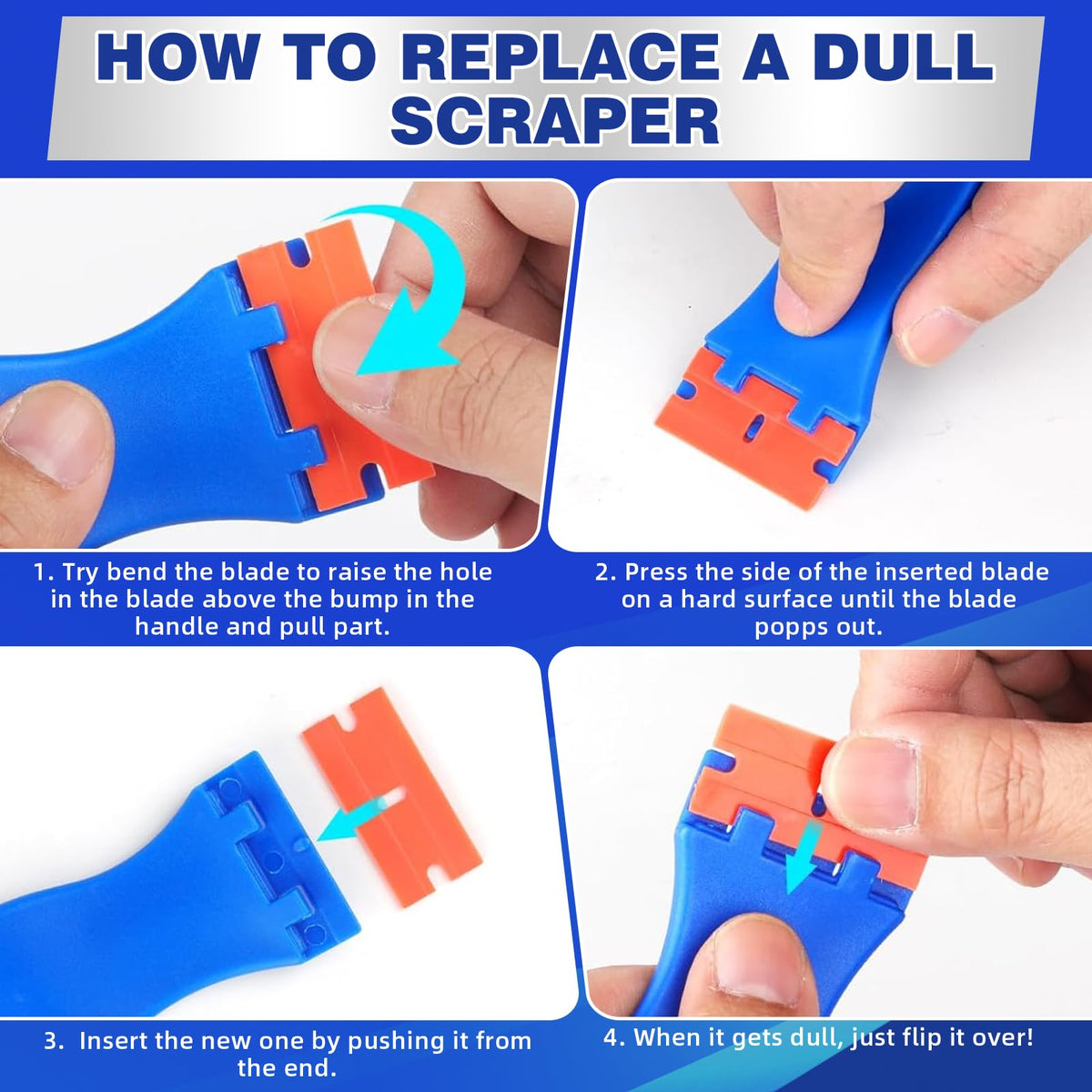 Adhesive Remover Sticky Stuff Remover Spray - Surface-Safe Glue & Label Sticker Residue Remover with Scraper for Car Glass Plastic Wood - Damaged Box