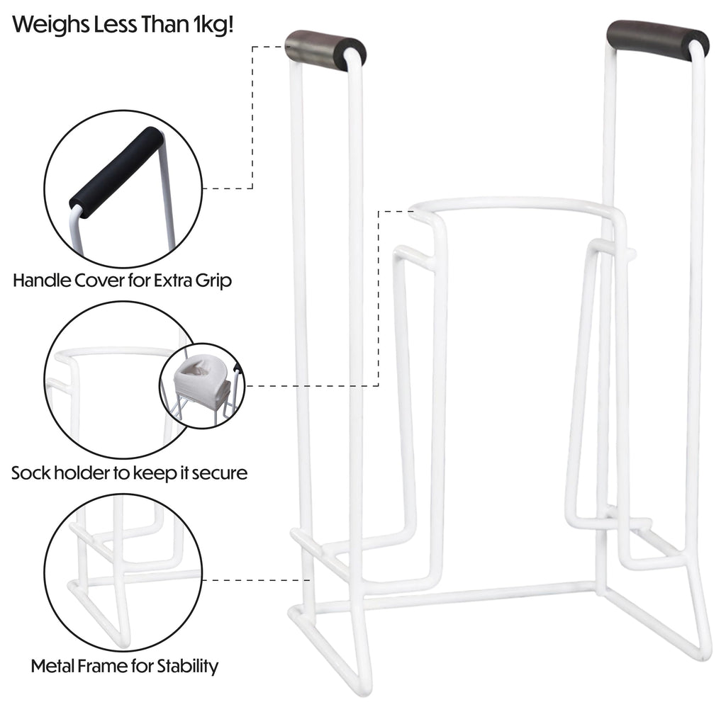 Aidapt Rigid Sock Stocking Tights Helper Aid Metal Frame Dressing Aid for Bending Difficulties Post-Op Recovery - Damaged Box