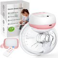 Wearable Electric Breast Pump - Hands-Free Portable - 3 Modes 12 Levels - BPA Free - Fit in Bra for Travel Office Home Breastfeeding - Damaged Box