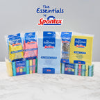 Spontex The Essentials Washing Up Sponge Scourers - Hard Wearing - 6 x 20 Pack - 120 Total - Versatile Kitchen Cleaning - Damaged Box