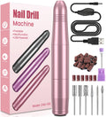 Electric Nail Drill Machine E File 20000RPM - Professional Manicure Pedicure Set for Acrylic Gel Nails - Portable Nail Care Kit - Damaged Box