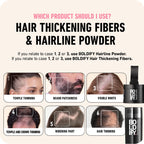 Boldify Hairline Powder Root Touch Up Hair Color - Light Brown 4g - Concealer Filler - Damaged Box - BBE 04/2027