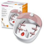 Beurer FB20 Foot Spa - Vibration Bubble Massage - Infrared Light - Reflexology - 3 Pedicure Attachments - Damaged Box