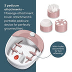 Beurer FB20 Foot Spa - Vibration Bubble Massage - Infrared Light - Reflexology - 3 Pedicure Attachments - Damaged Box
