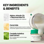 AXIS-Y Dark Spot Correcting Glow Cream - 2% Alpha Arbutin, 5% Niacinamide, Ceramide - Vegan Korean Face Moisturizer 1.69 Fl. Oz. - New - BBE 11/2028