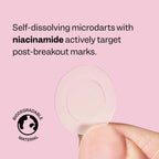 Peach Slices Dark Spot Microdarts 9 Count Post-Pimple Patches Niacinamide Vitamin C Hyaluronic Acid Cica Vegan Korean Skincare - New