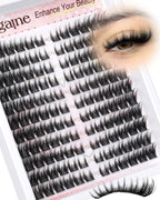 Zegaine Cat Eye Cluster Lashes - Spikes Manga Individual Eyelashes - Wispy C-Curl Pre-Mapped DIY Lash Extension 10-18mm - Damaged Box