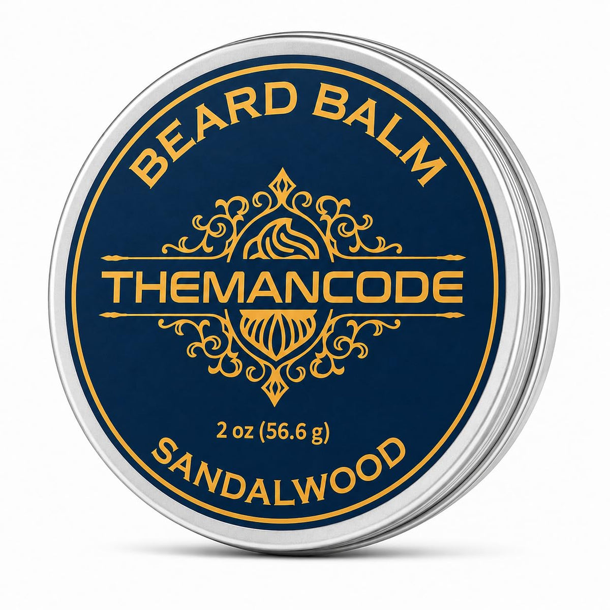 THEMANCODE Sandalwood Beard Balm for Men - 2 oz - Conditioning & Styling Beard Care Gift - Damaged Box