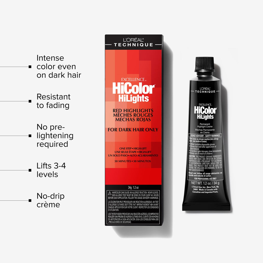 L'Oréal Excel Hicolor HiLights Magenta Permanent Hair Colour Dye 35ml - Damaged Box