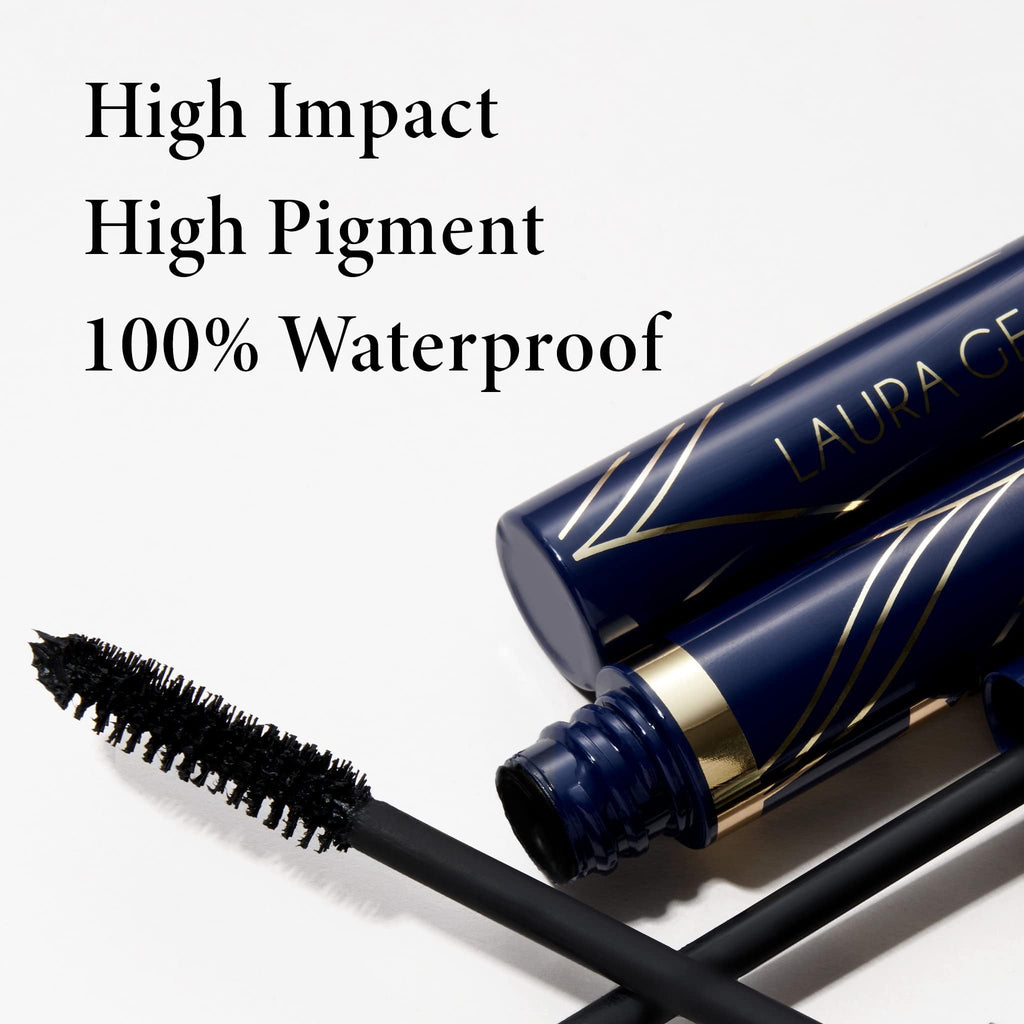 LAURA GELLER Always There Lengthening Waterproof Mascara - Black - Smudge Proof - Defined Lashes - Damaged Box