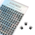 DIWINSH 12mm Short Lash Clusters - Natural D Curl Eyelash Extensions - 144 Pcs False Lashes - New