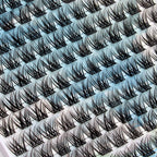DIWINSH 12mm Short Lash Clusters - Natural D Curl Eyelash Extensions - 144 Pcs False Lashes - New