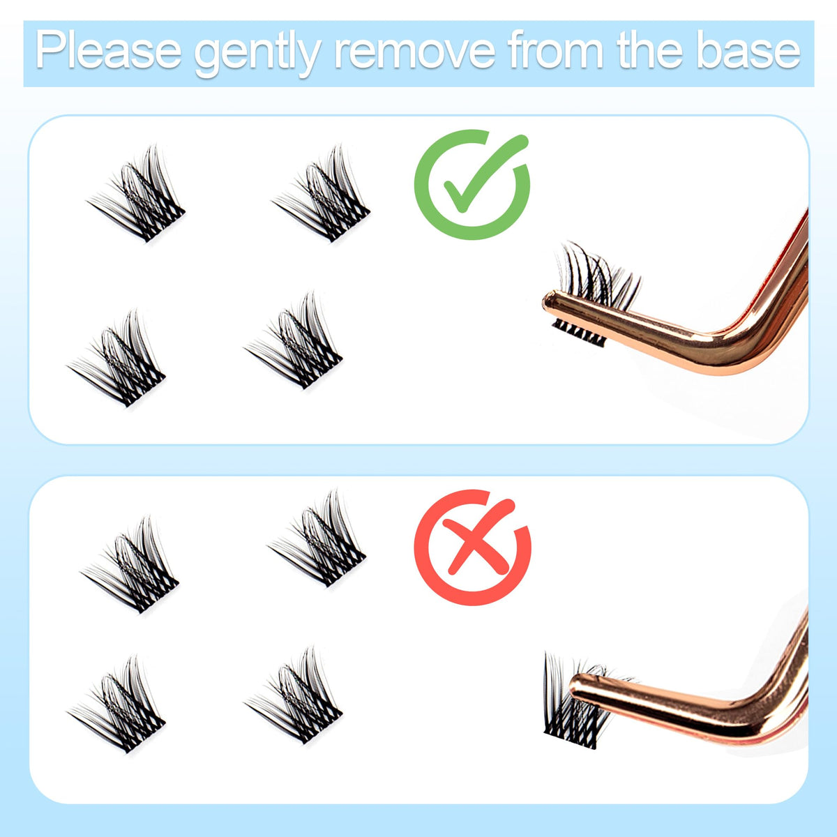 DIWINSH 12mm Short Lash Clusters - Natural D Curl Eyelash Extensions - 144 Pcs False Lashes - New