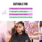 Simply Hair Embossed Hair Foil Roll - 100m Medium Weight - Rose Gold 12.7cm - Hair Dye Highlights Balayage - Built-in Cutter No-Slip Grip - Damaged Box